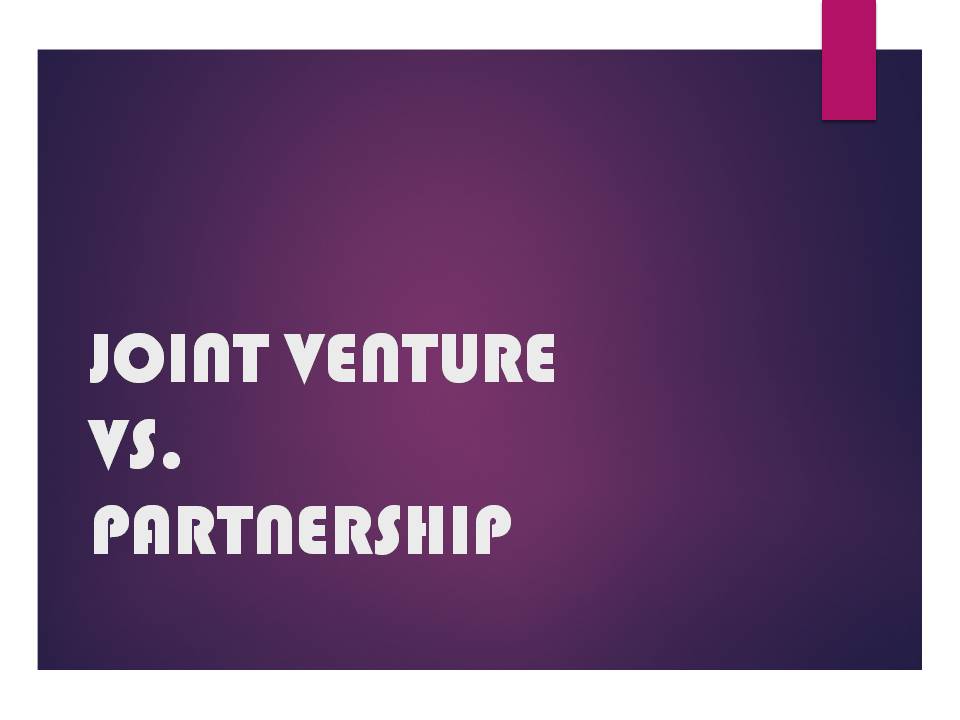 partnership joint venture