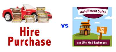 DIFFERENCE BETWEEN HIRE PURCHASE AND INSTALMENT