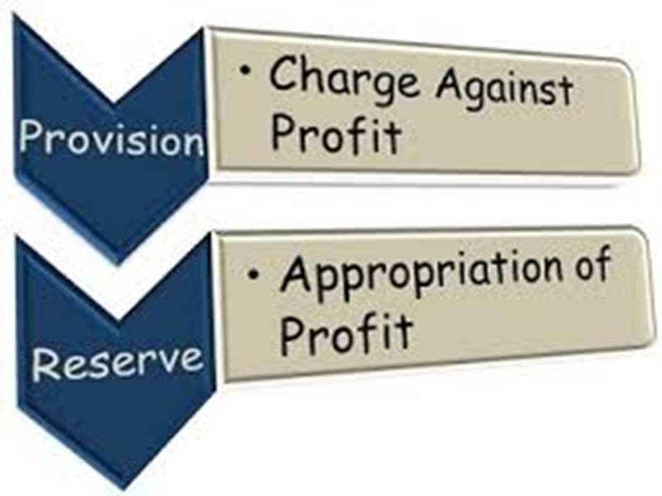 DIFFERENCE BETWEEN PROVISIONS AND RESERVES