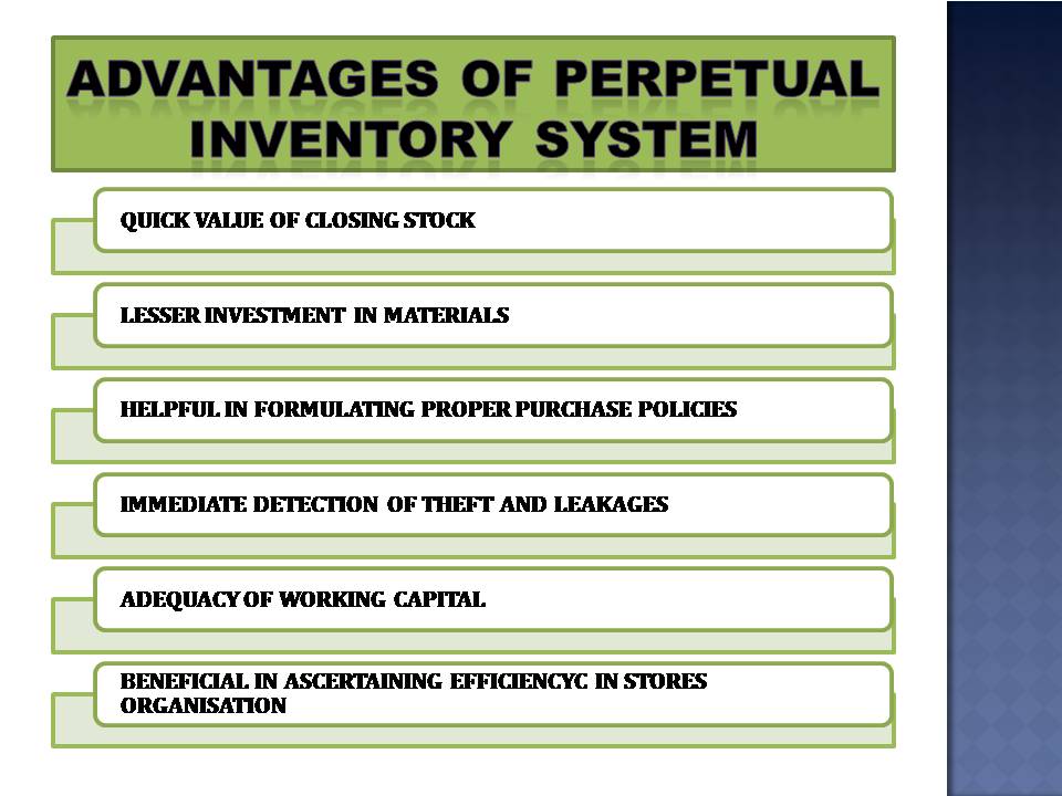 advantages of perpetual inventory system