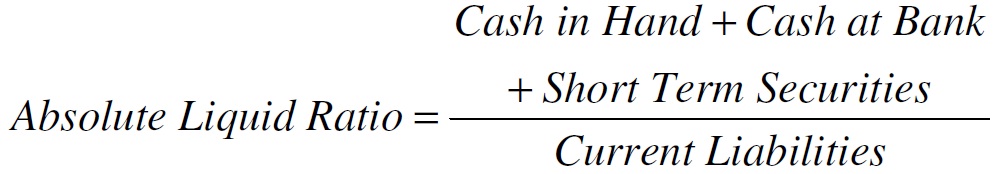 ABSOLUTE LIQUID RATIO FORMULA