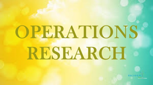 OPERATIONS RESEARCH FOR B.COM, BBA, M.COM & MBA