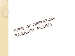 operational research model