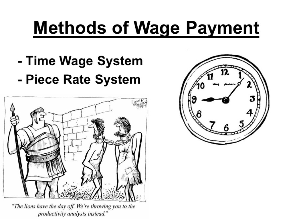 DIFFERENCE BETWEEN TIME RATE SYSTEM AND PIECE RATE SYSTEM 10