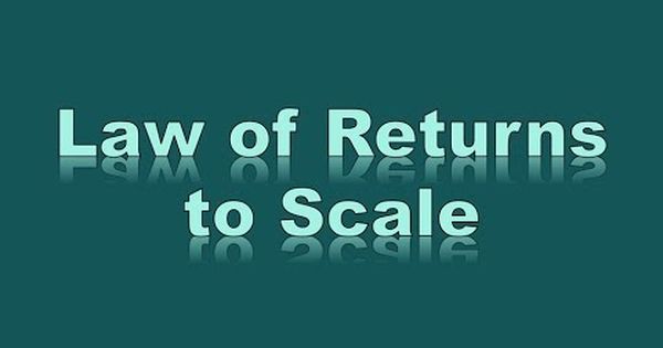 RETURNS TO SCALE