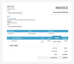 SUPPLEMENTARY INVOICE IN GST