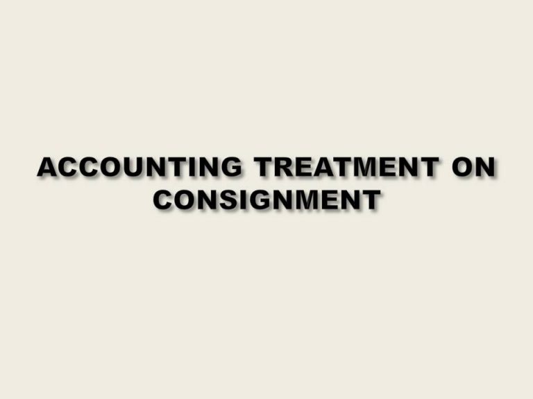 consignment notes accounts