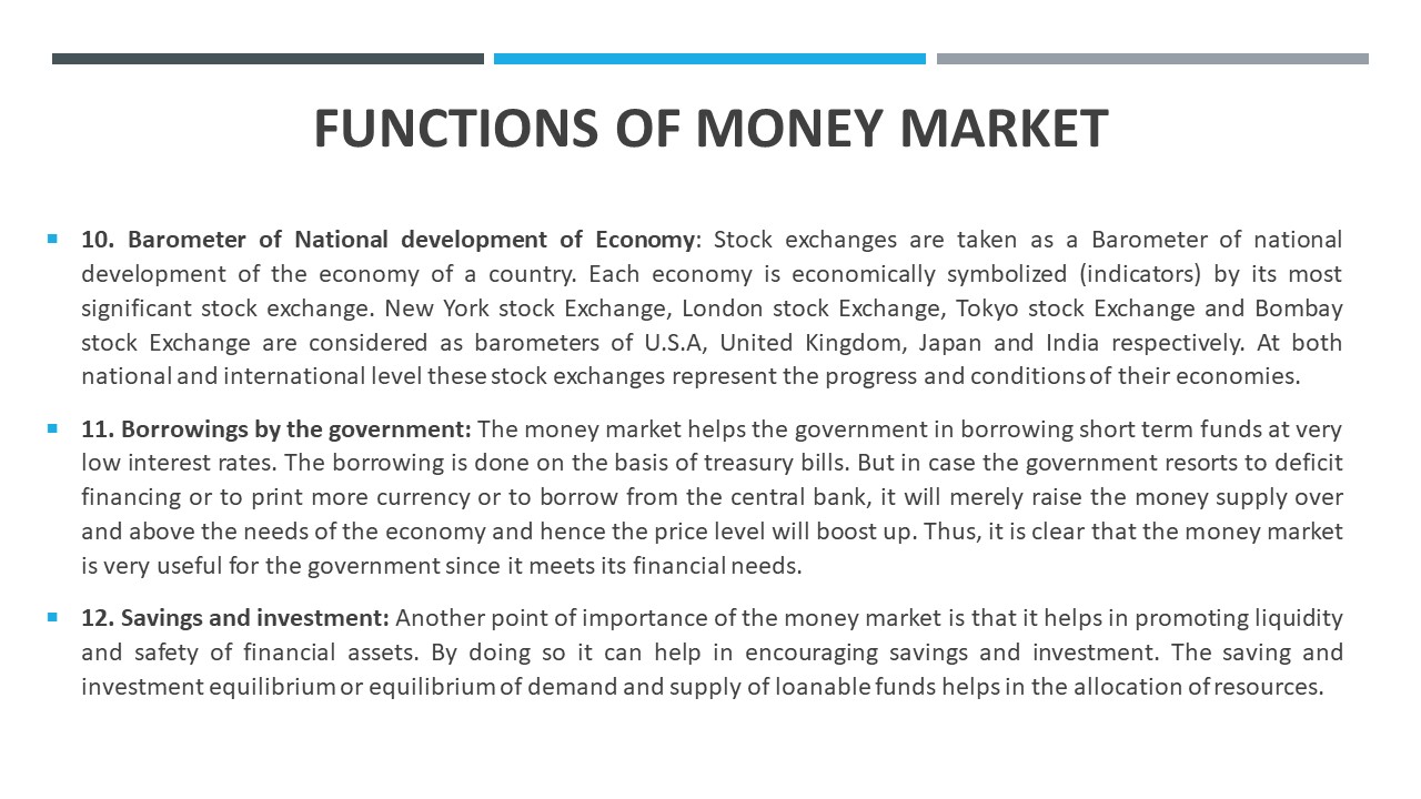 top-12-functions-of-money-market-in-india