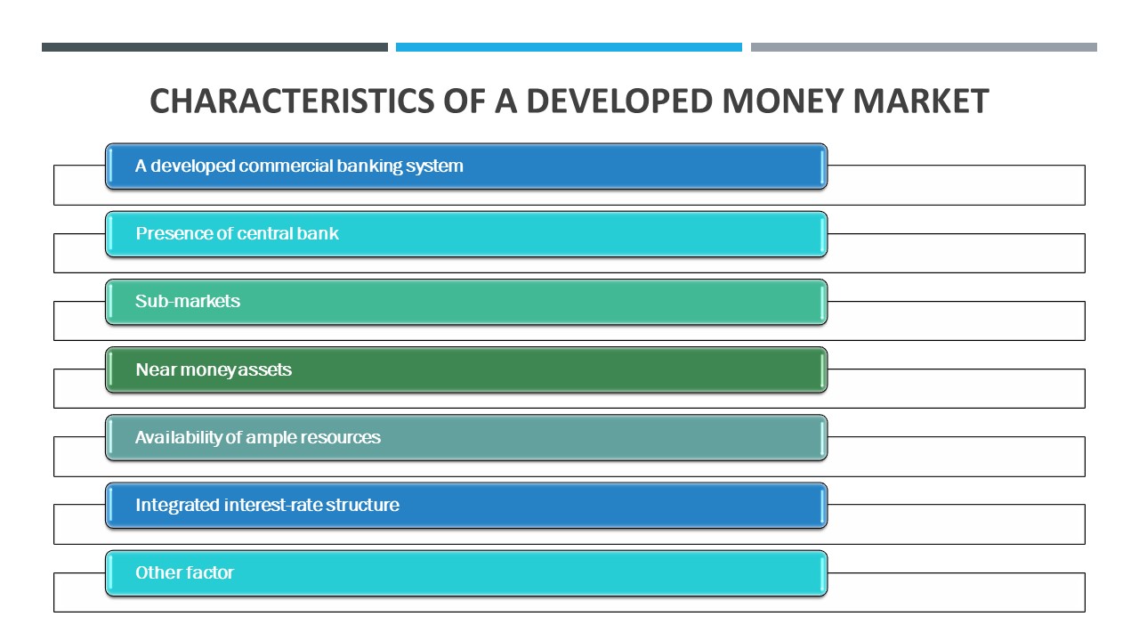 FEATURES OF DEVELOPED MONEY MARKET
