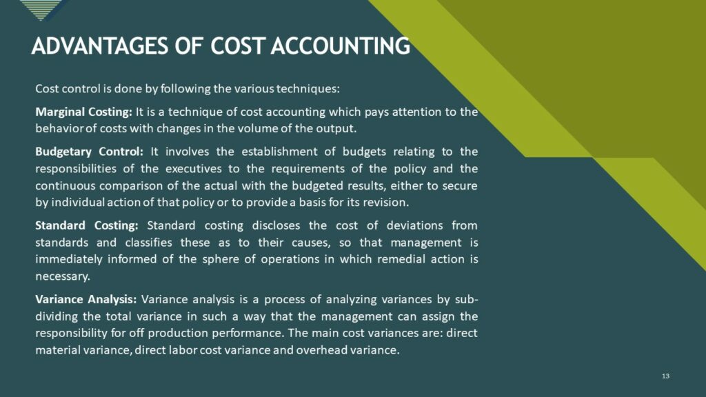 OBJECTIVES AND ADVANTAGES OF COST ACCOUNTING
