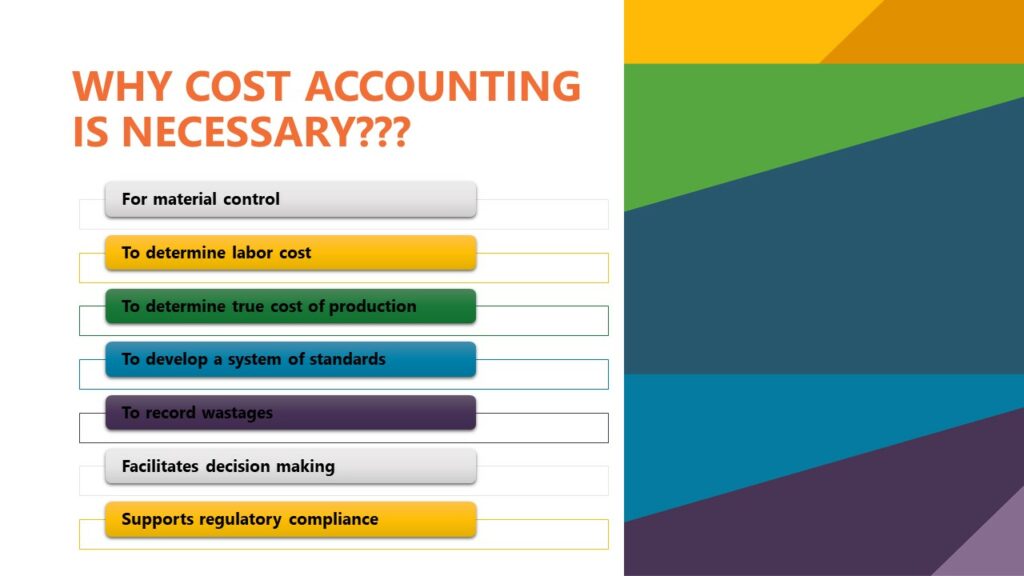 why cost accounting is necessary
