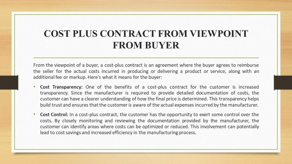 COST PLUS CONTRACTS IN CONTRACT COSTING 