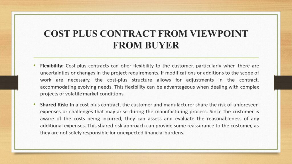 COST PLUS CONTRACTS IN CONTRACT COSTING 