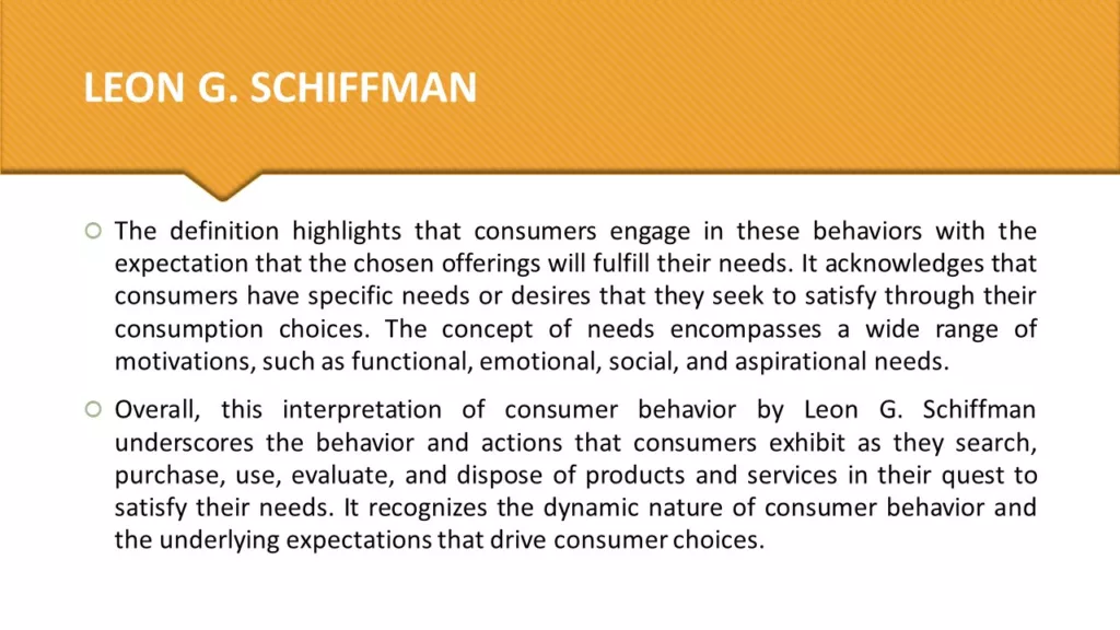 DEFINE CONSUMER BEHAVIOR