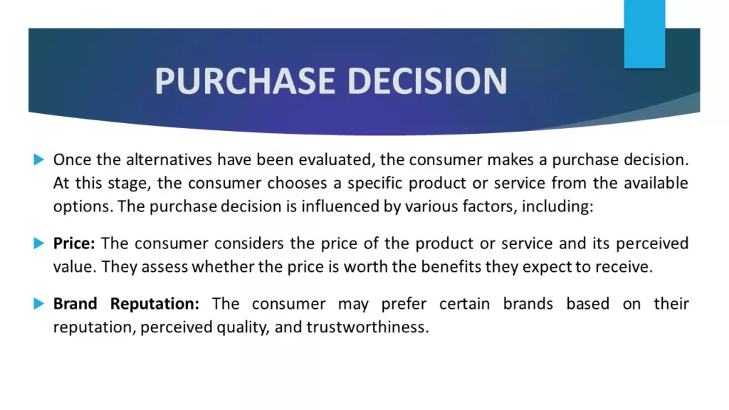 CONSUMER BUYING PROCESS