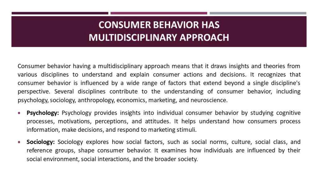 NATURE OF CONSUMER BEHAVIOR