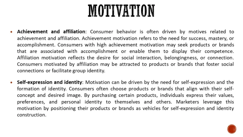 PERSONAL DETERMINANTS OF CONSUMER BEHAVIOR