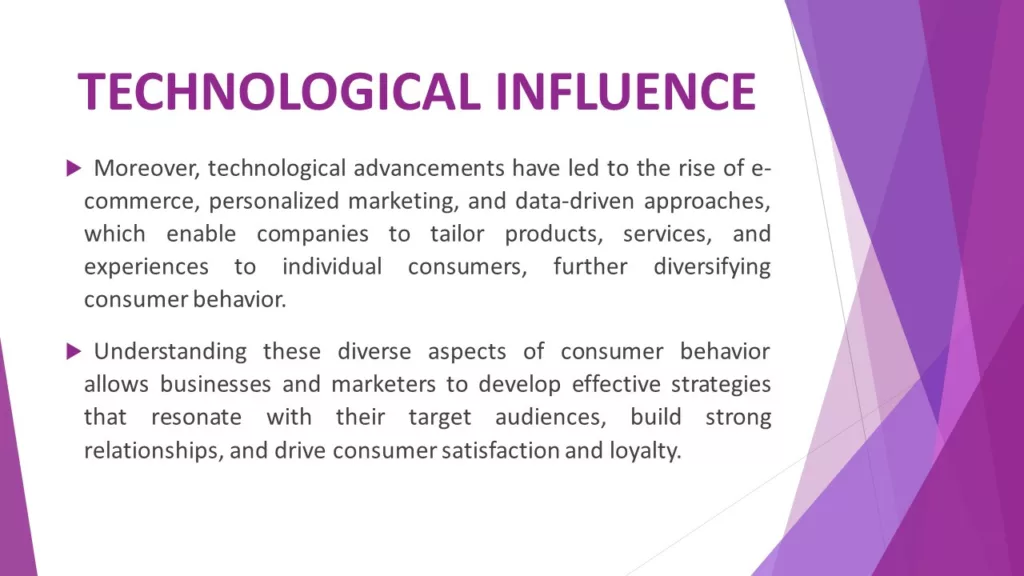 DIVERSITY OF CONSUMER BEHAVIOUR