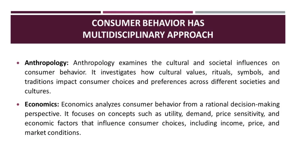 NATURE OF CONSUMER BEHAVIOR