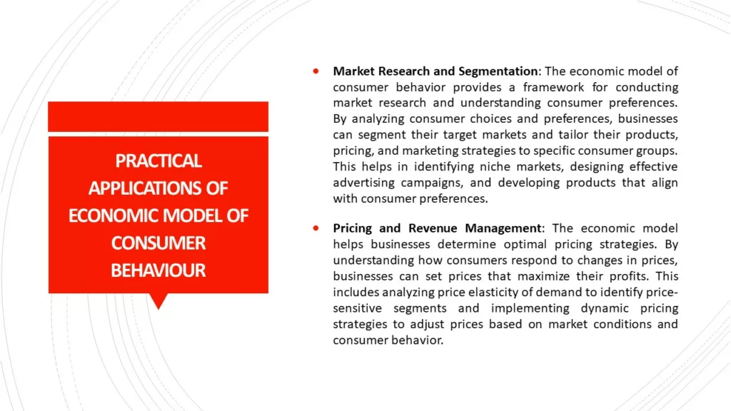 REAL LIFE OR PRACTICAL APPLICATIONS OF ECONOMIC MODEL OF CONSUMER BEHAVIOUR