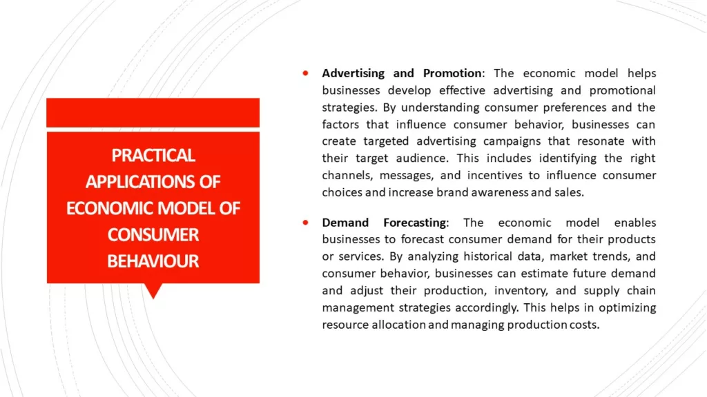 REAL LIFE OR PRACTICAL APPLICATIONS OF ECONOMIC MODEL OF CONSUMER BEHAVIOUR