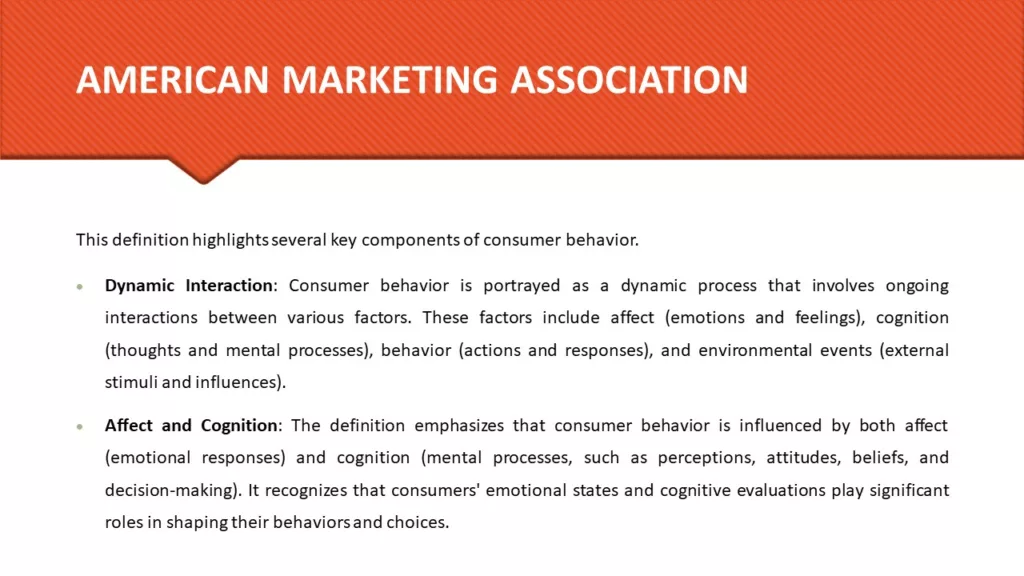 DEFINE CONSUMER BEHAVIOR