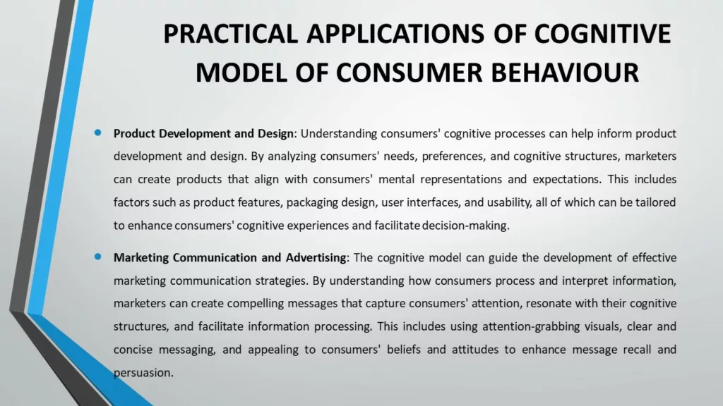 COGNITIVE MODEL OF CONSUMER BEHAVIOUR