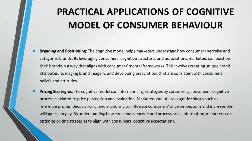 COGNITIVE MODEL OF CONSUMER BEHAVIOUR