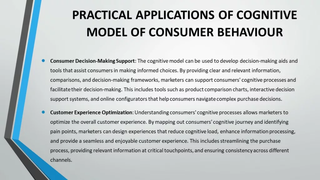 COGNITIVE MODEL OF CONSUMER BEHAVIOUR