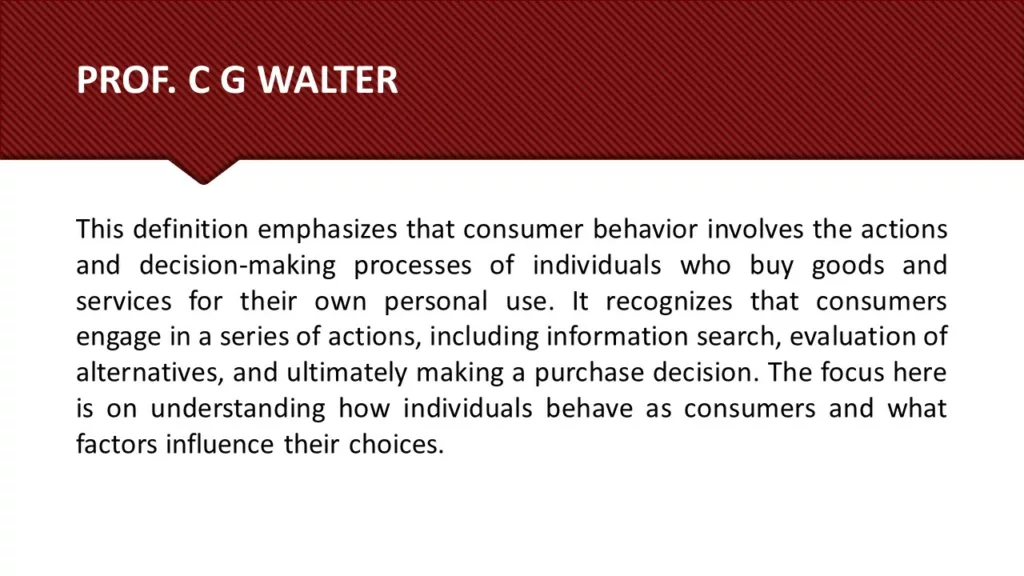 DEFINE CONSUMER BEHAVIOR