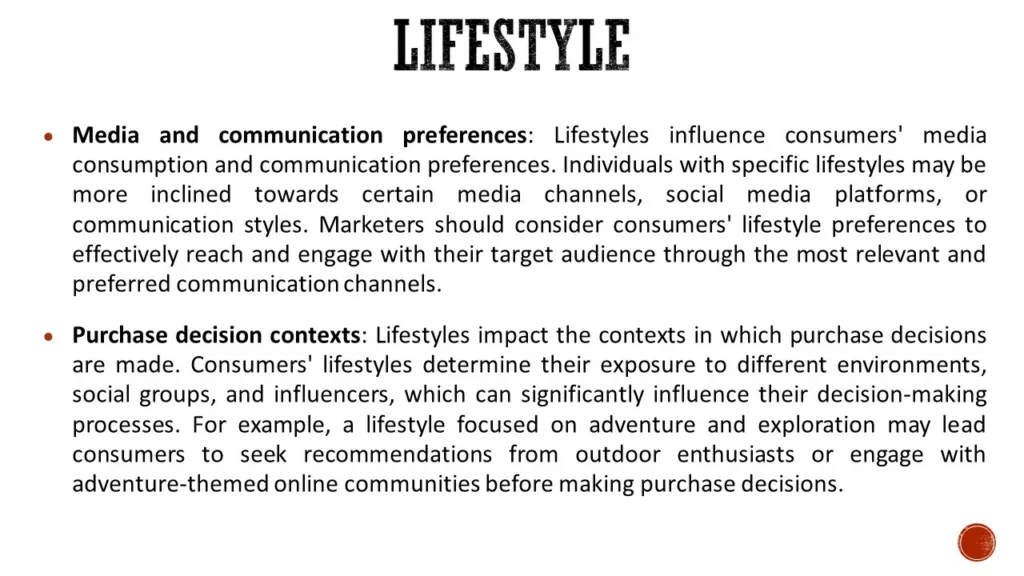 PERSONAL DETERMINANTS OF CONSUMER BEHAVIOR