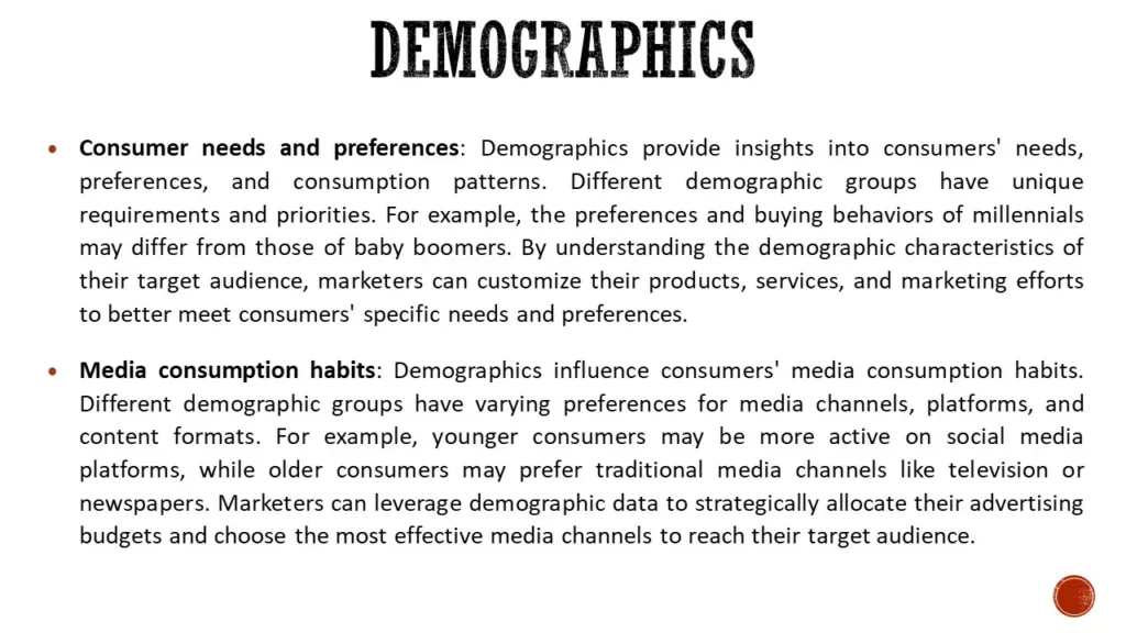 PERSONAL DETERMINANTS OF CONSUMER BEHAVIOR