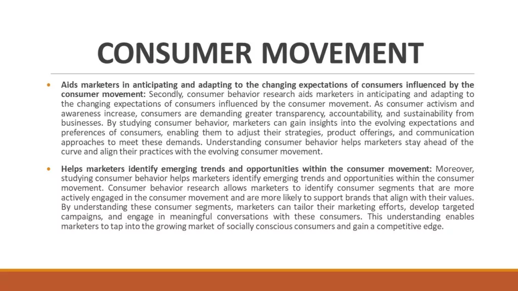 NEED FOR STUDYING CONSUMER BEHAVIOUR IN MARKETING