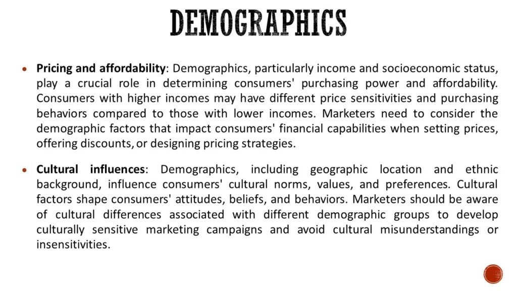 PERSONAL DETERMINANTS OF CONSUMER BEHAVIOR