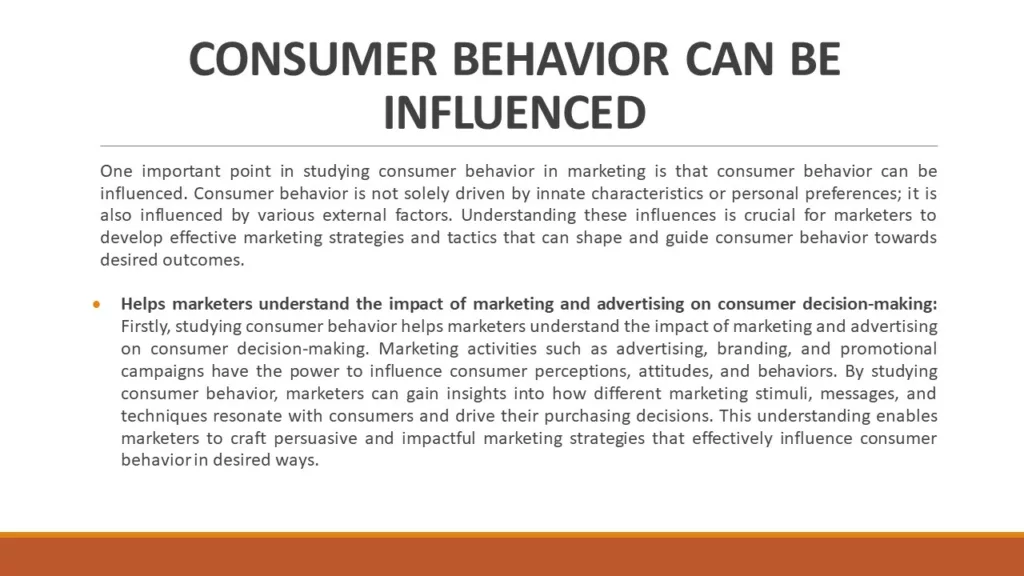 NEED FOR STUDYING CONSUMER BEHAVIOUR IN MARKETING