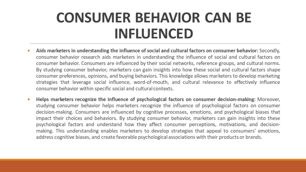 NEED FOR STUDYING CONSUMER BEHAVIOUR IN MARKETING