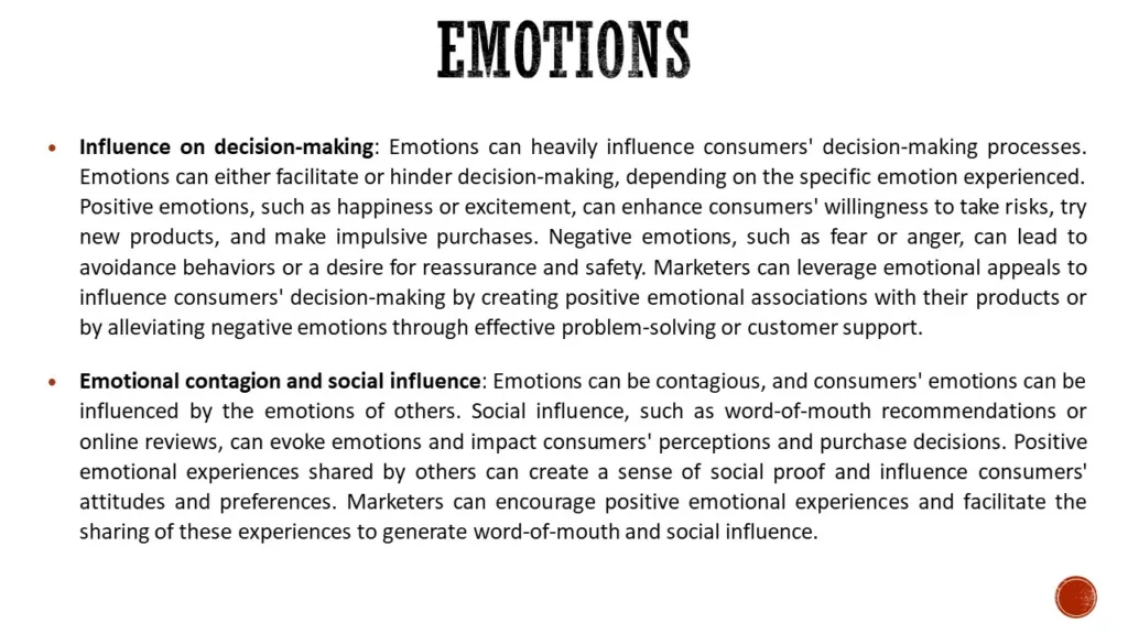 PERSONAL DETERMINANTS OF CONSUMER BEHAVIOR