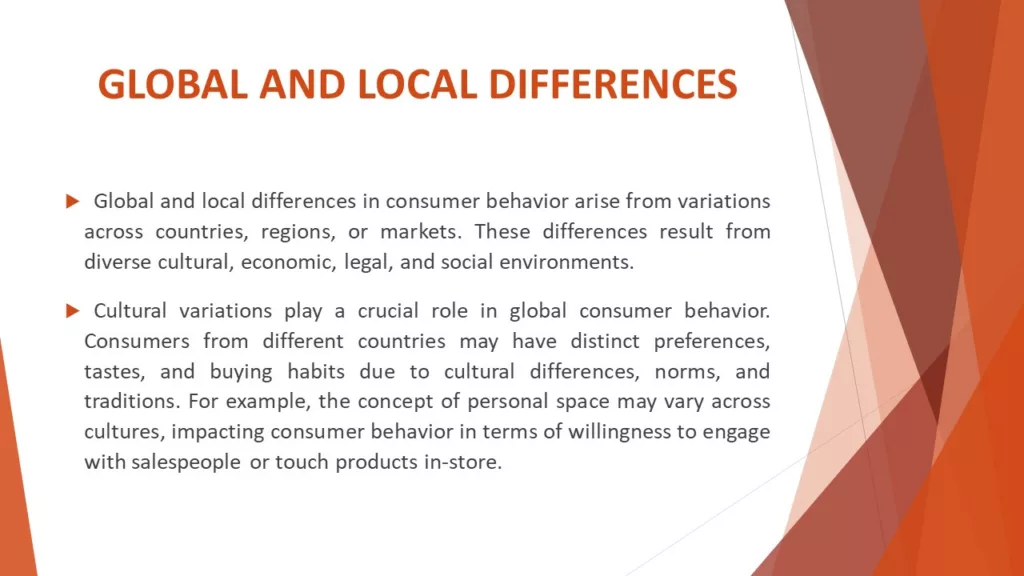 DIVERSITY OF CONSUMER BEHAVIOUR