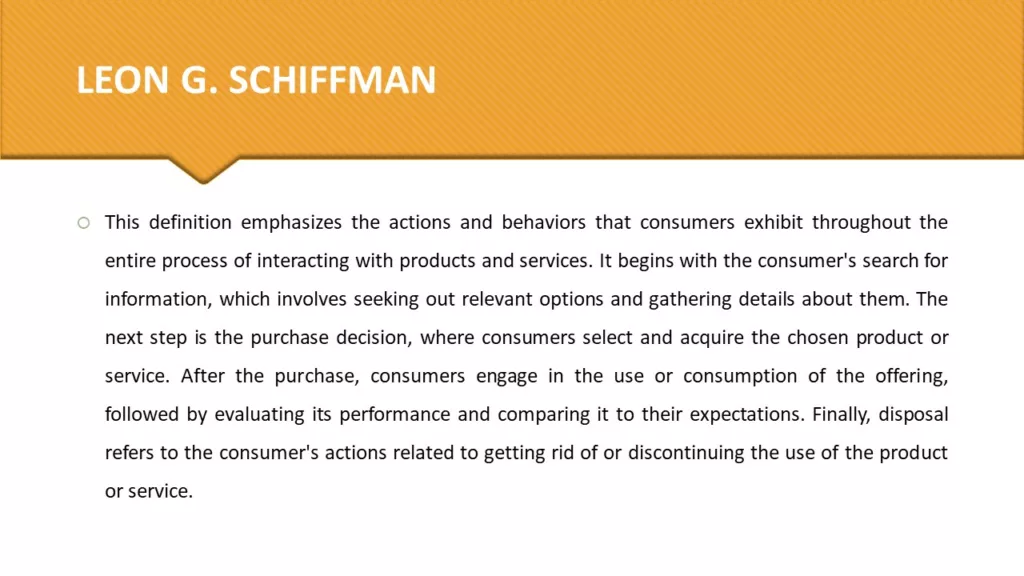 DEFINE CONSUMER BEHAVIOR