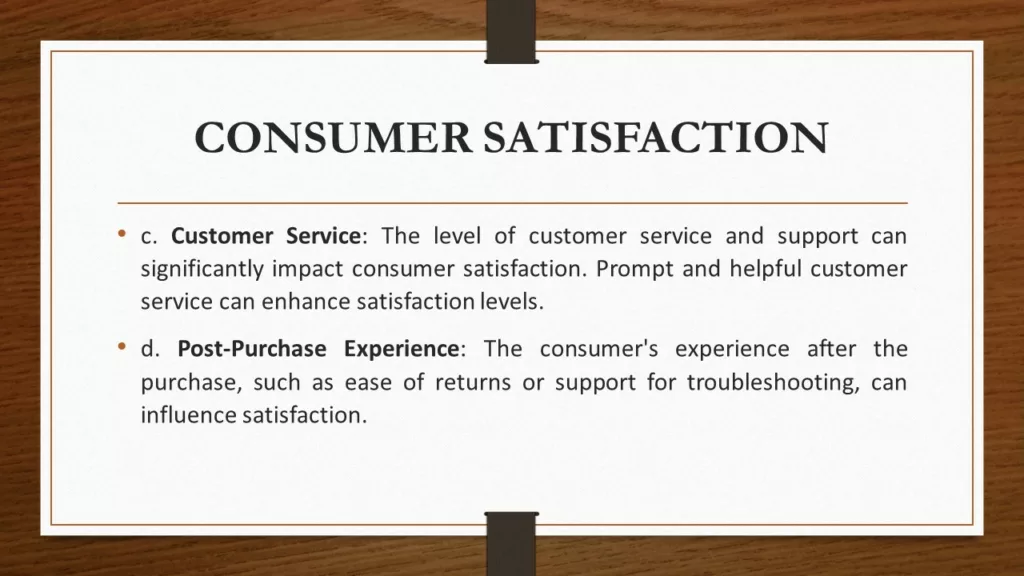 CONSUMER MOTIVATION AND SATISFACTION RELATIONSHIP