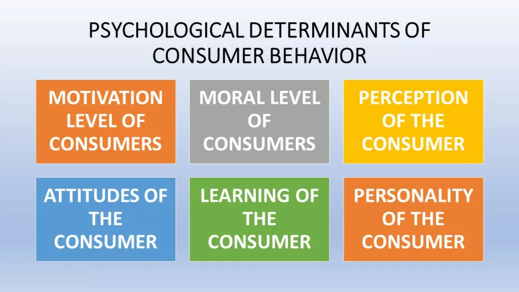 PSYCHOLOGICAL DETERMINANTS OF CONSUMER BEHAVIOR