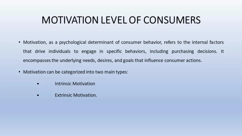 how motivation affects consumer behaviour
