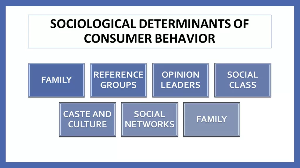 SOCIOLOGICAL DETERMINANTS OF CONSUMER BEHAVIOR