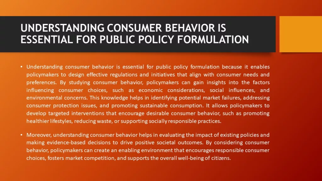 REASONS FOR THE DEVELOPMENT OF CONSUMER BEHAVIOR