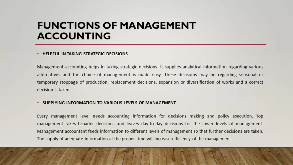 FUNCTIONS OF MANAGEMENT ACCOUNTING PDF