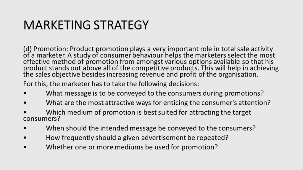 MARKETING STRATEGY AND CONSUMER BEHAVIOR