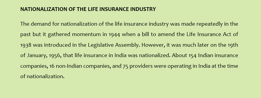 HISTORY OF LIFE INSURANCE IN INDIA