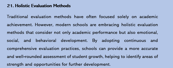 RECENT TRENDS IN SCHOOL ORGANIZATION AND MANAGEMENT