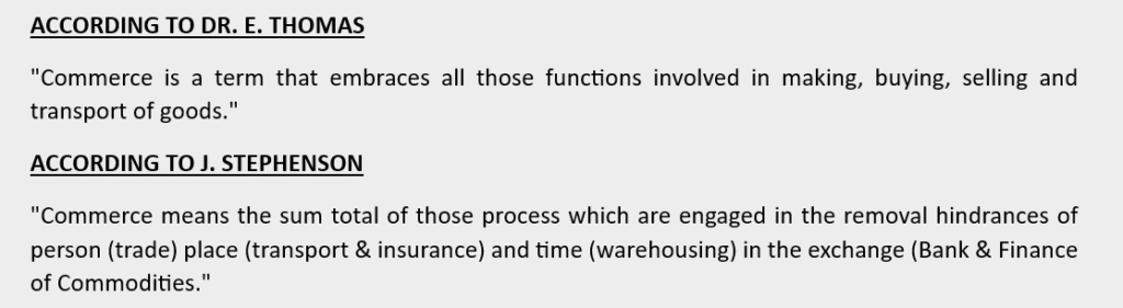 FEATURES OF COMMERCE