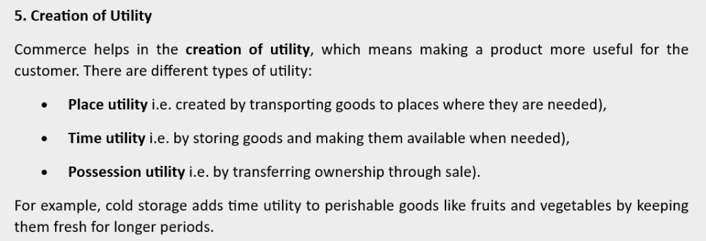 FEATURES OF COMMERCE